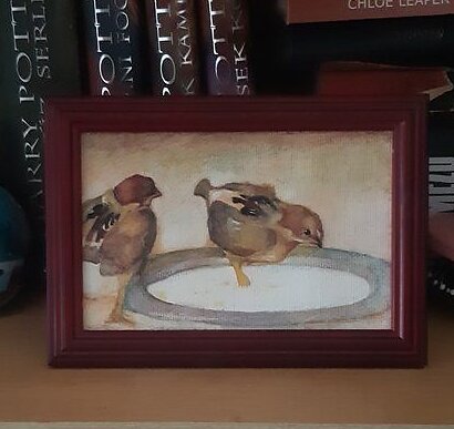 Two-chicks-with-a-tin-plate-Oil-painting-by-Viktoria-Deri-modified.jpg